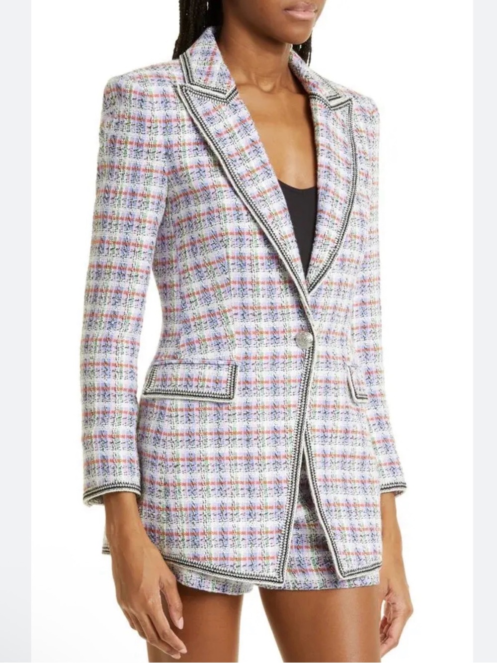 Veronica Beard Etney Cotton Tweed Dickey Jacket NWOT